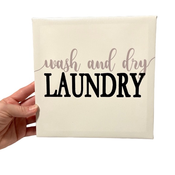 2x Laundry Room Wall Canvas Painting - Picture 2 of 3